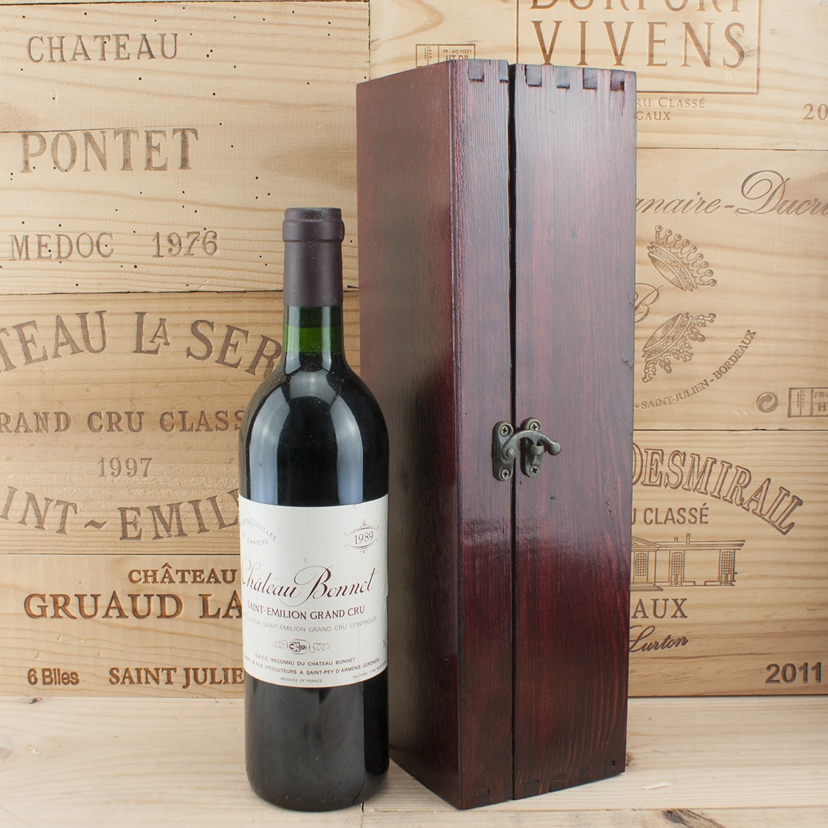1989 Chateau Bonnet in the red box